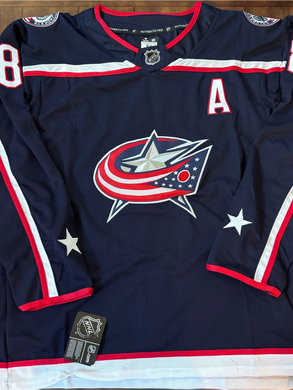 Columbus Blue Jackets Zach Werenski Fanatics  Stitched Jersey XL (54) NWT